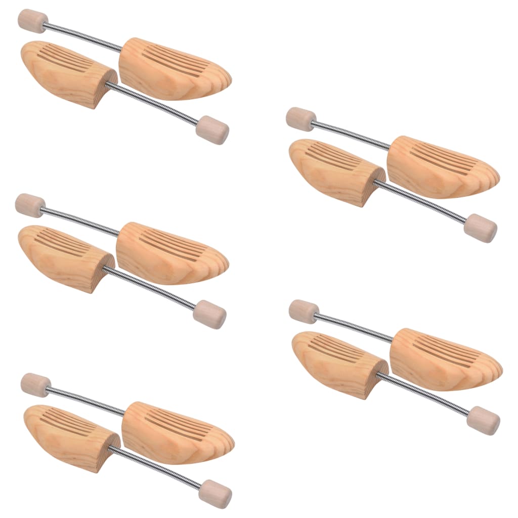 Shoe Trees 10 Pairs Size 46-48 Solid Pine Wood