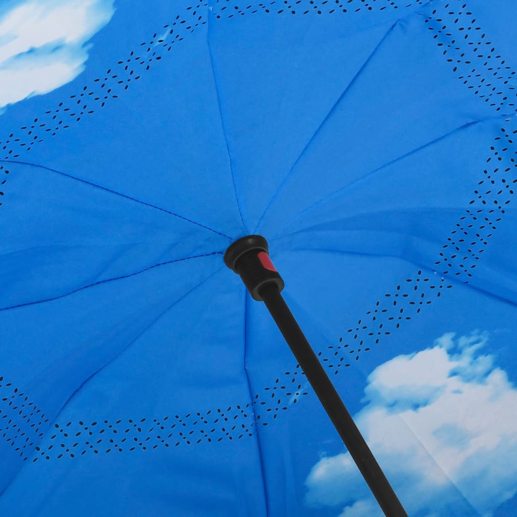 Regenschirm C-Griff Schwarz 108 cm