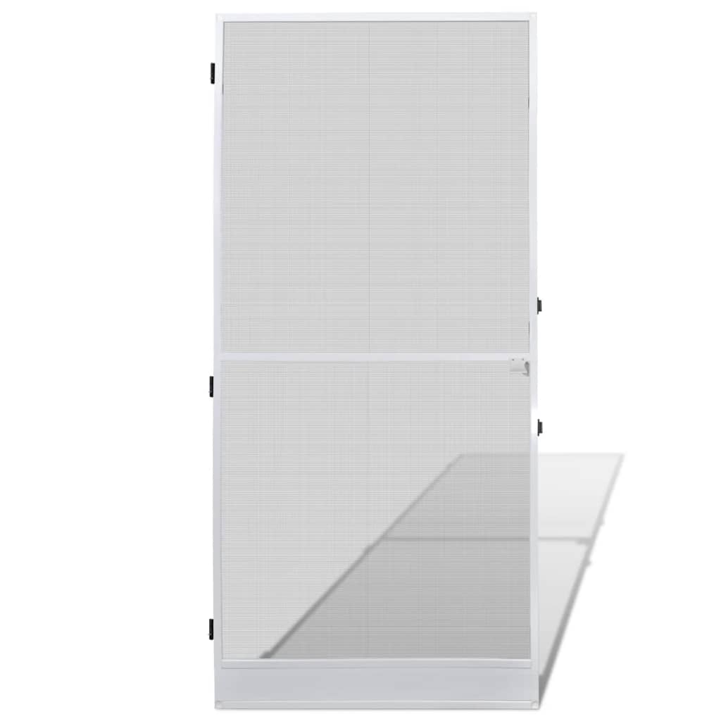 Moustiquaire porte 120 x 240 cm blanc aluminium