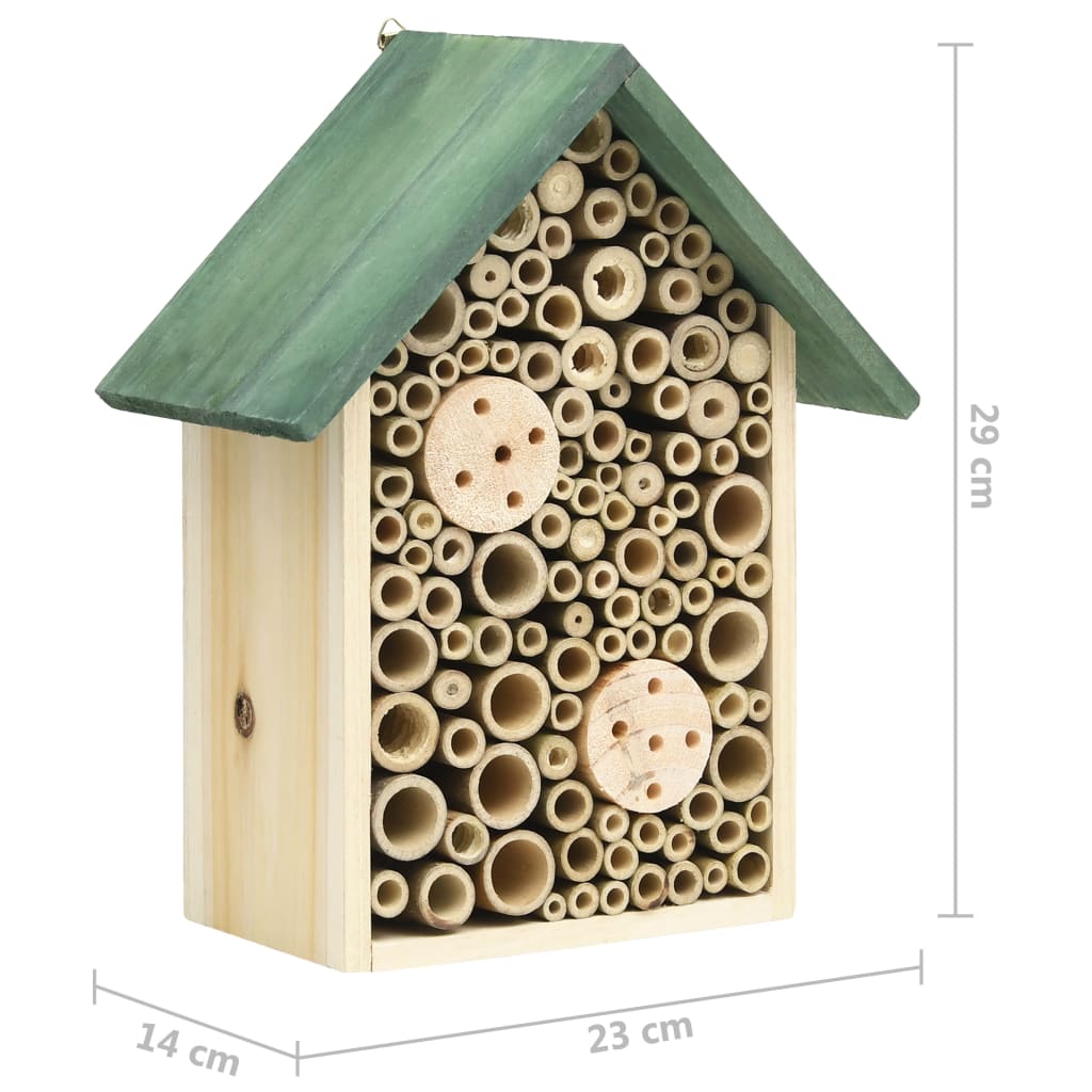 Insect Hotels 2 pcs 23x14x29 cm Solid Firwood