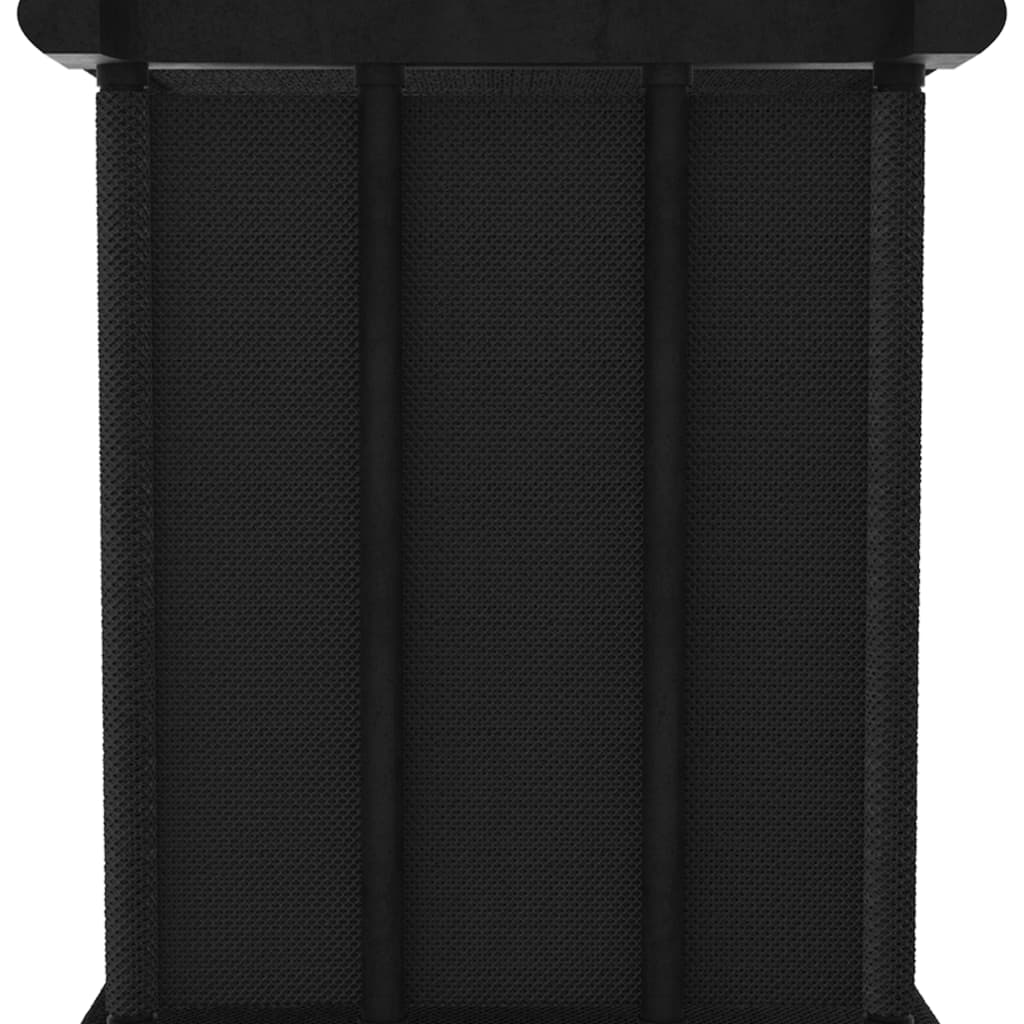 12-Cube Display Shelf with Boxes Black 103x30x141 cm Fabric
