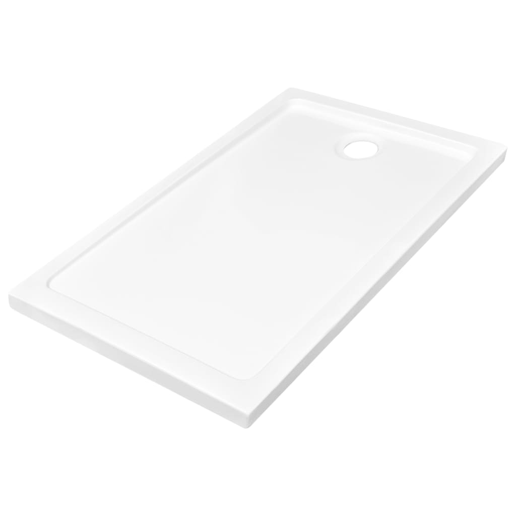 Shower Base Tray ABS White 70x120 cm