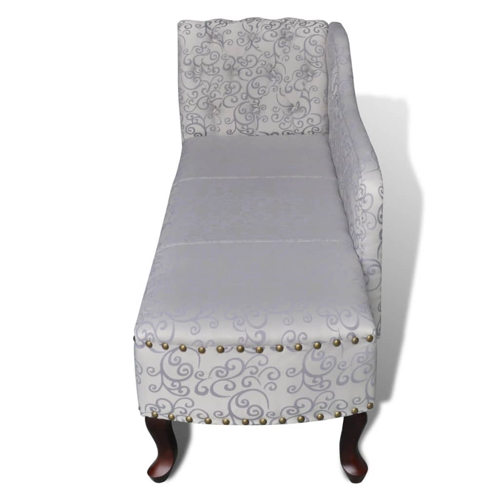 Chaise longue Blanc Tissu