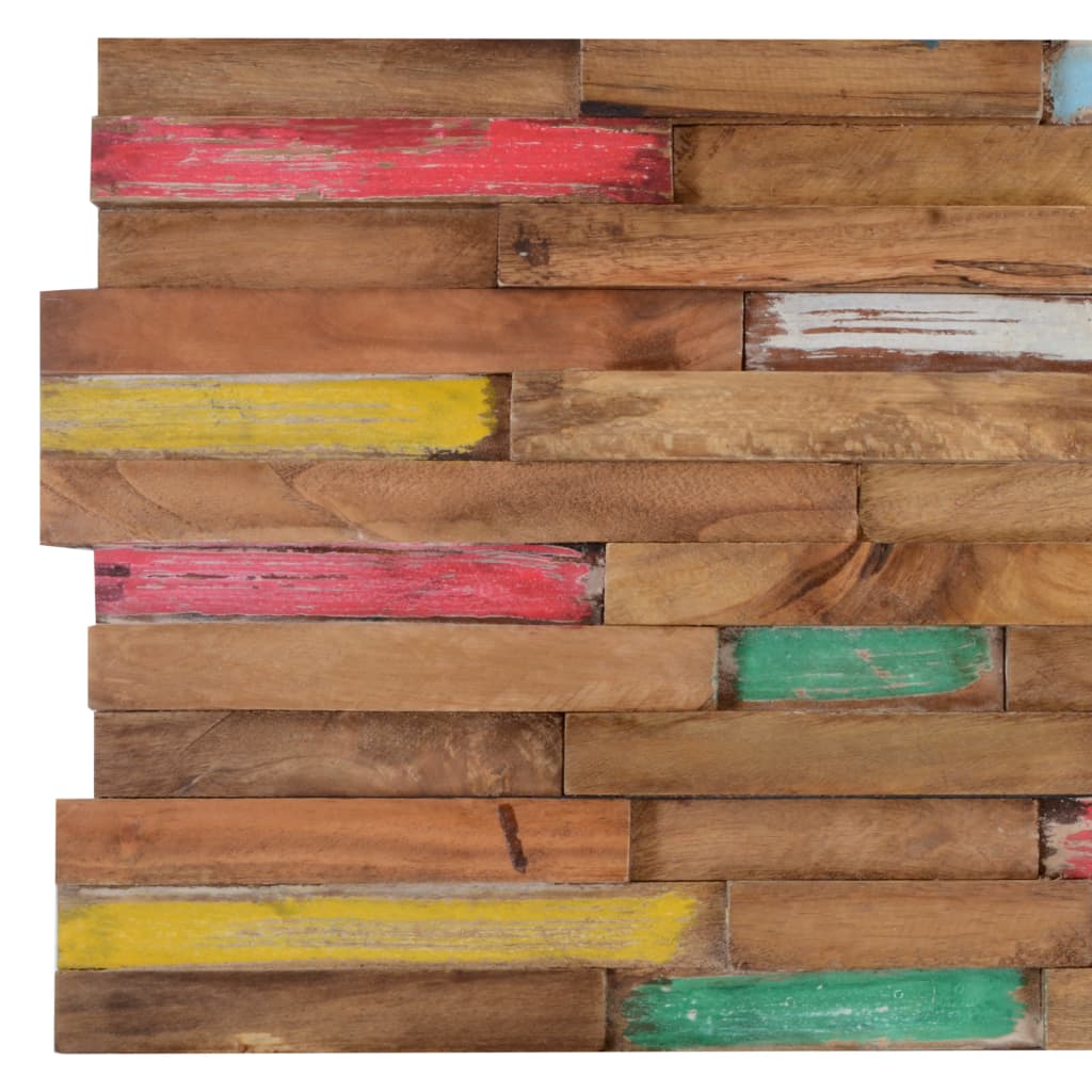 Wall Cladding Panels 10 pcs 1.03 m² Solid Teak Wood