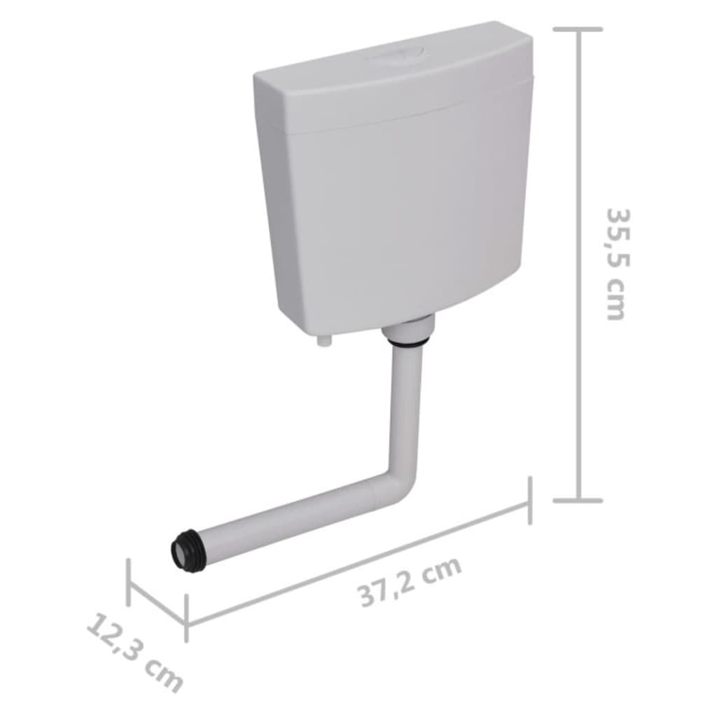 Toilet Cistern with Bottom Water Inlet 3/6 L Grey