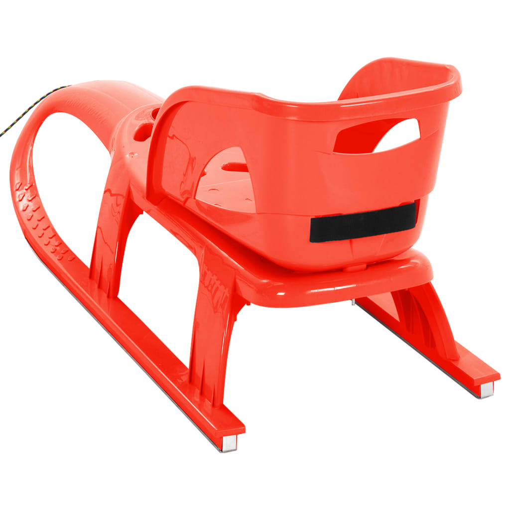 Sledge with Seat Red 102.5x40x23 cm Polypropylene