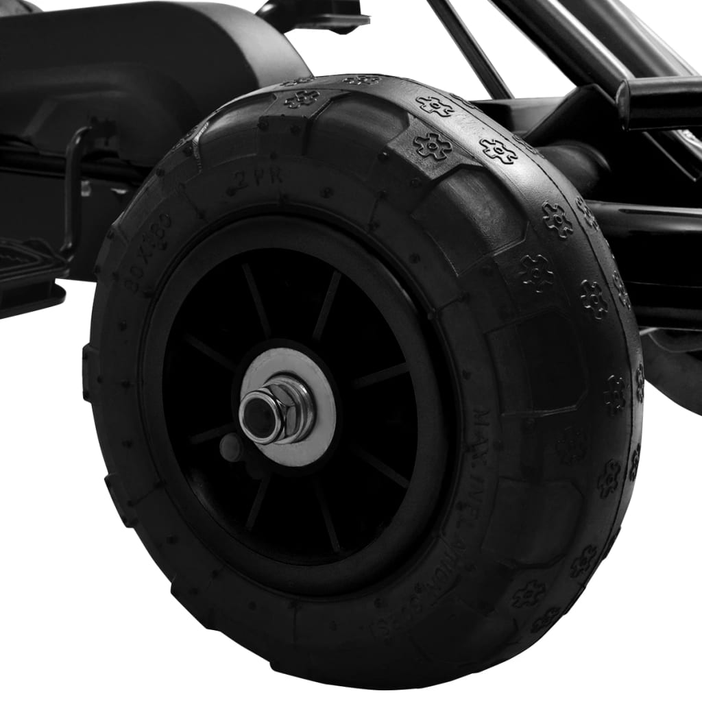 Kart à pédales avec pneus Noir