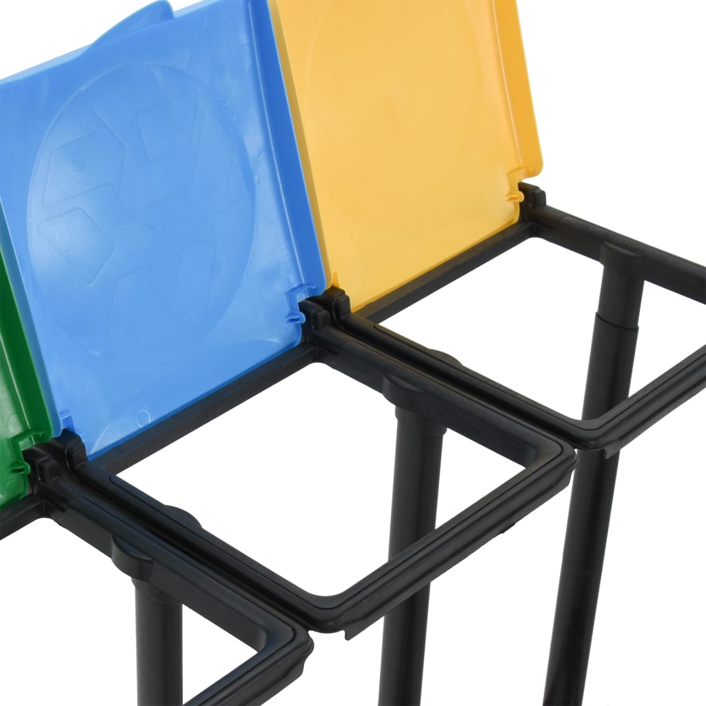 Bin Bag Stands with Lid 240-330 L Multicolour PP