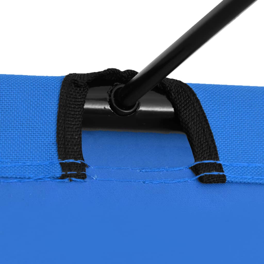 Camping Bed 180x60x19 cm Oxford Fabric and Steel Blue