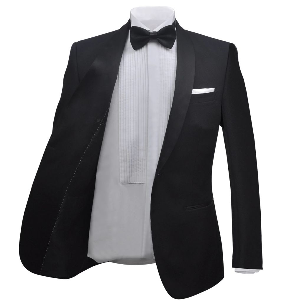 130826 Men's Two Piece Black Tie Dinner Suit/Smoking Tuxedo Size 54 Black