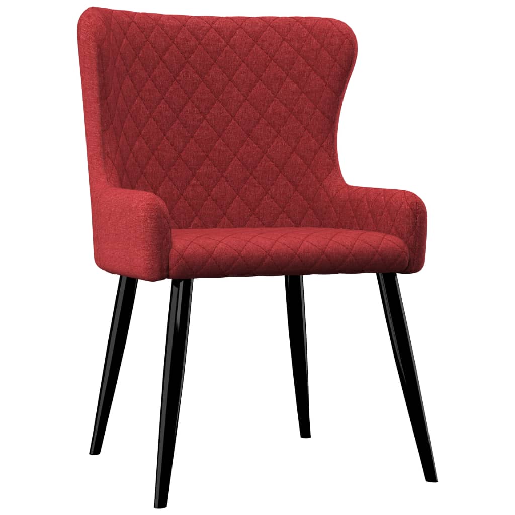 282523 Dining Chairs 2 pcs Burgundy Fabric