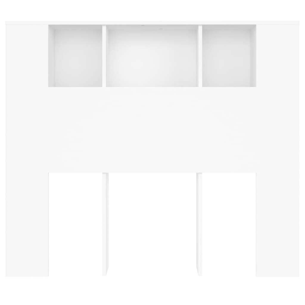 Armoire de tête de lit blanc 120x18,5x102,5 cm