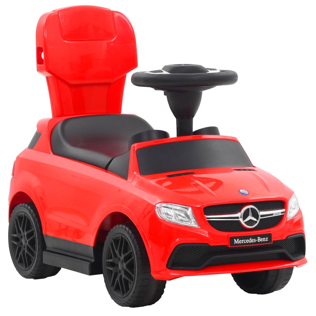 Kinder-Aufsitzauto mit Schiebstange Mercedes Benz GLE63 Rot