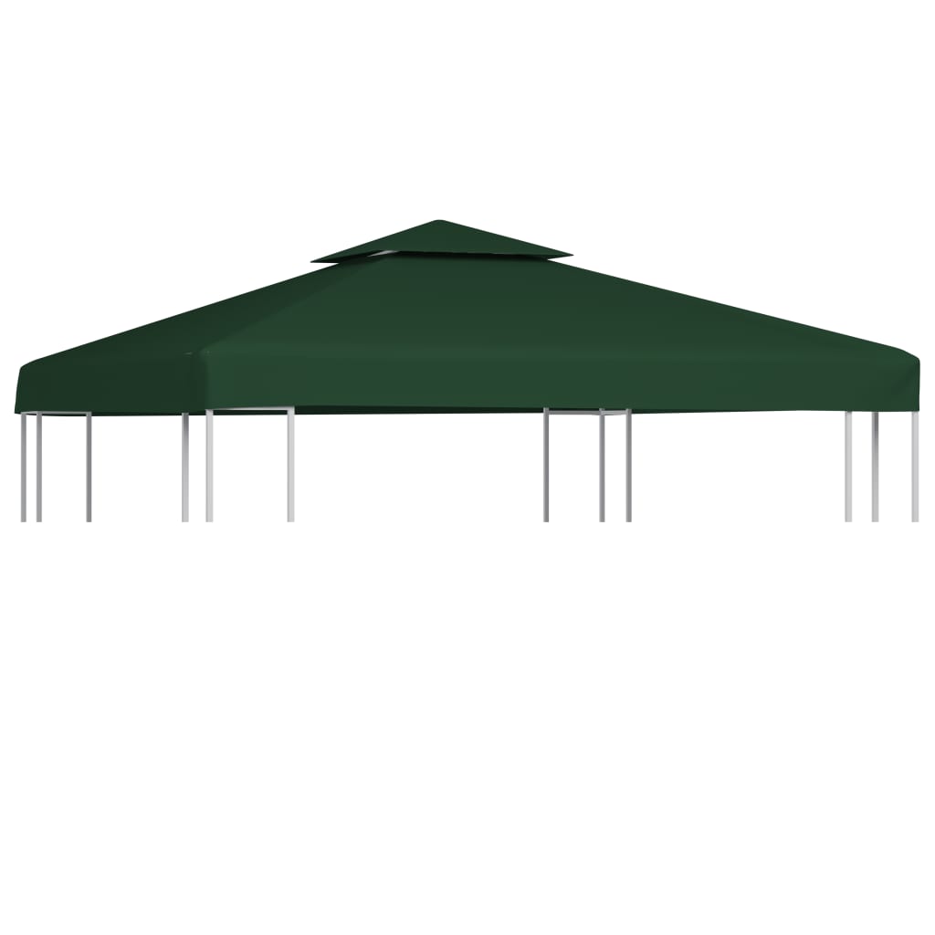  Gazebo Cover Canopy Replacement 310 g / m² Green 3 x 3 m