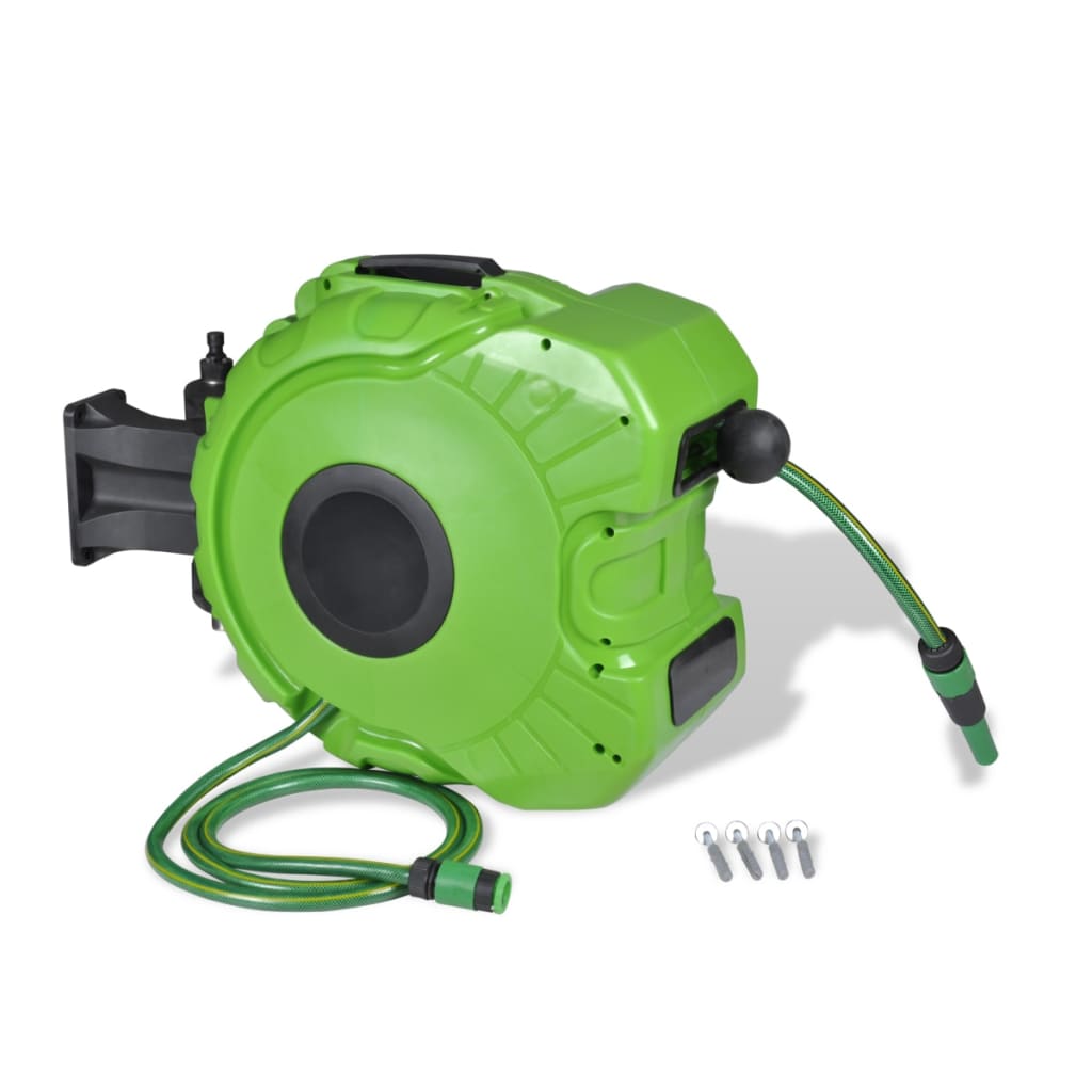 Automatic Retractable Water Hose Reel Wall Mounted 30m+2m