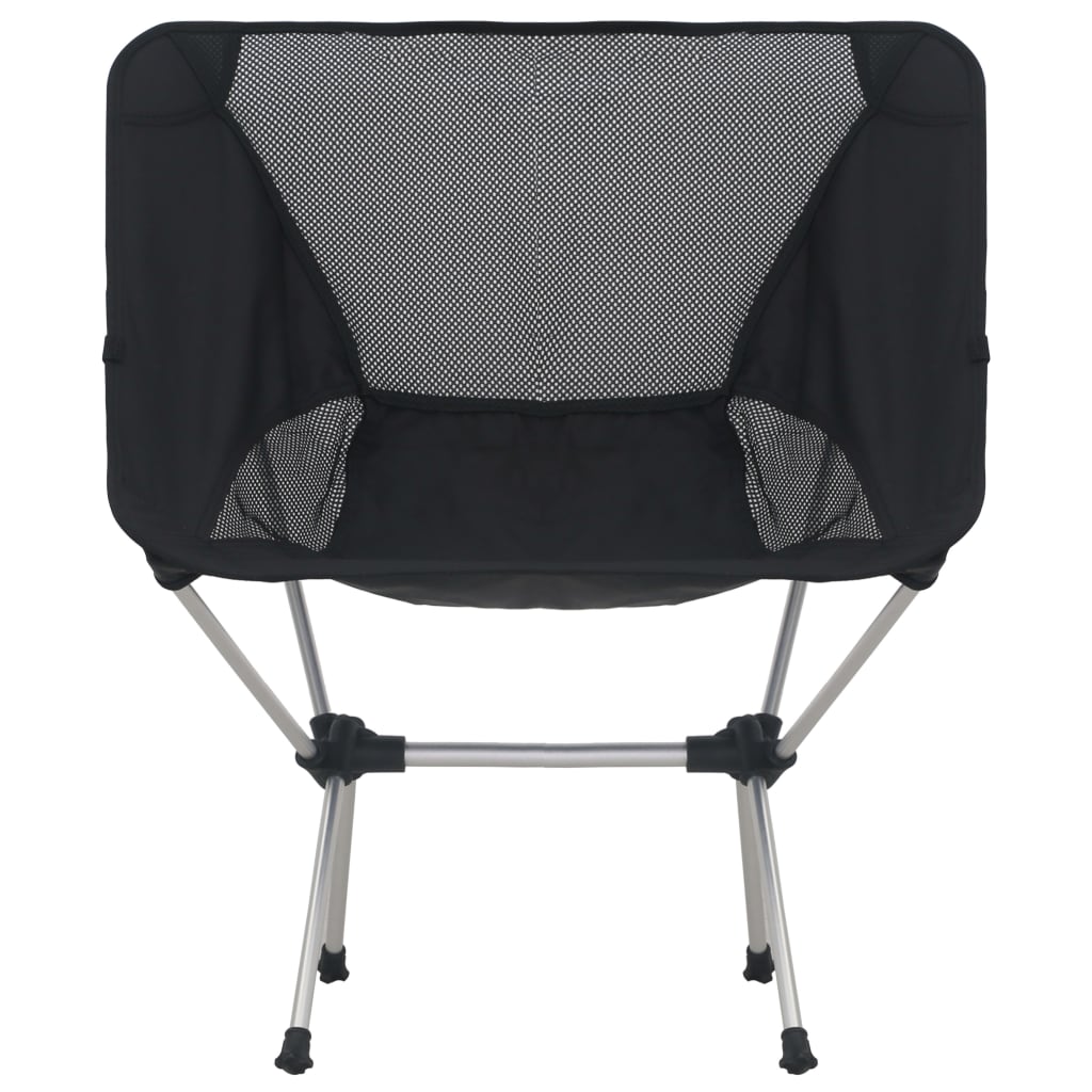 2x Folding Camping Chairs with Carry Bag 54x50x65 cm Aluminium