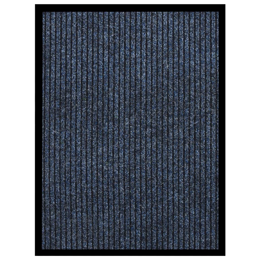 Fussmatte Gestreift Blau 60x80 cm