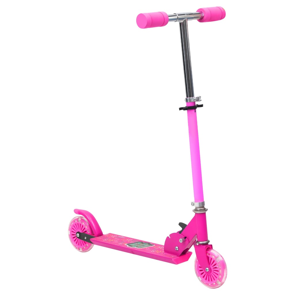 2-Rad-Kinderroller mit Verstellbarem Aluminium-Lenker Rosa