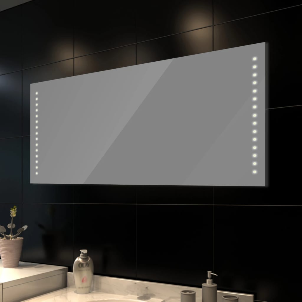 Bath mirror with LED lights Wall 140 x 60 cm
