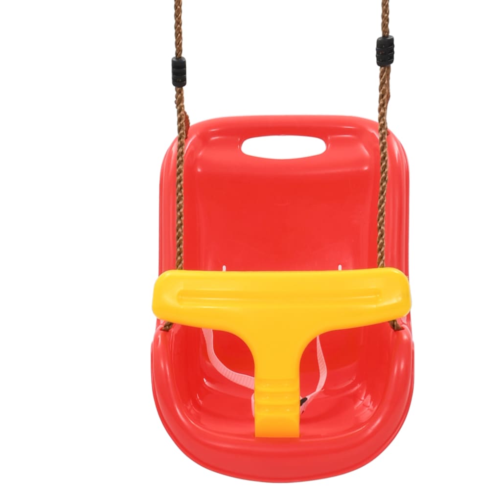 Balançoire pour bébé avec ceinture de sécurité PP Rouge