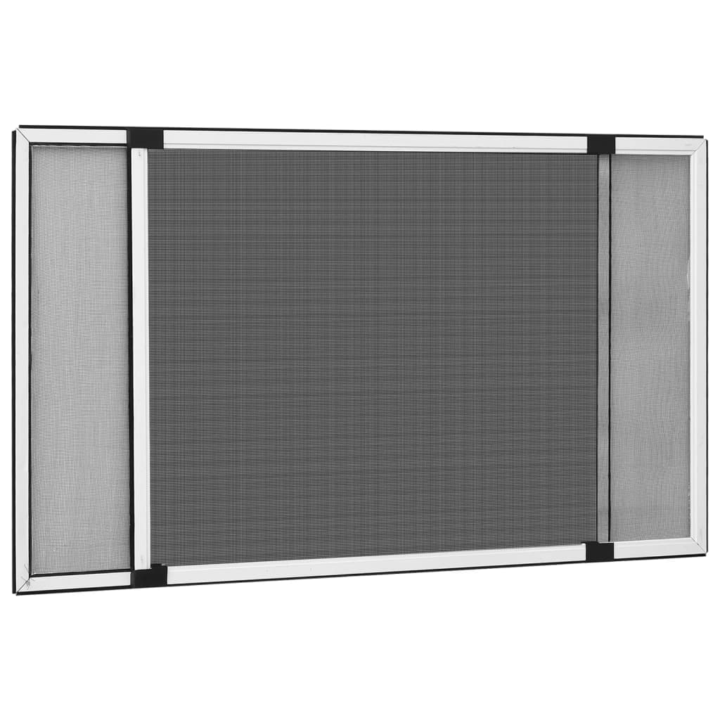 Ausziehbarer Insektenschutz für Fenster Weiss (100-193)x75 cm