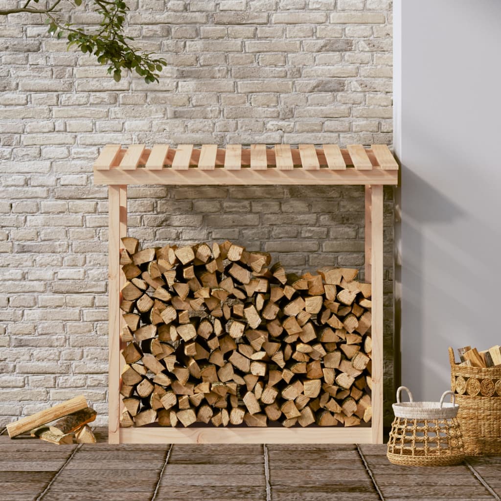 Firewood Rack 108x64.5x110 cm Solid Wood Pine