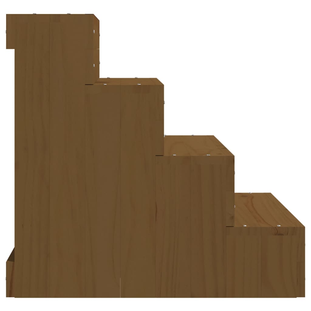 Pet Stair Honey Brown 40x49x47 cm Solid Wood Pine