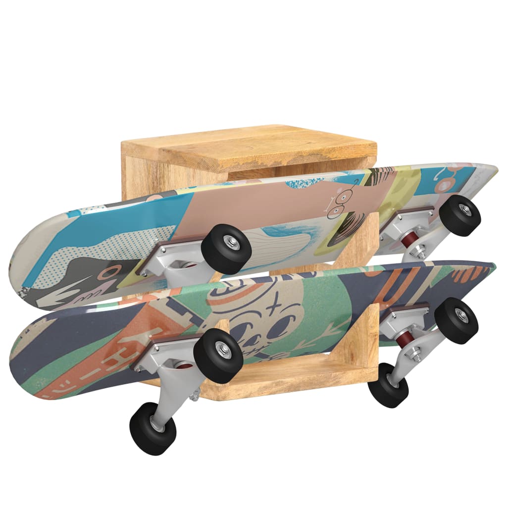 Skateboard Wandhalter 25x20x30 cm Mango Massivholz