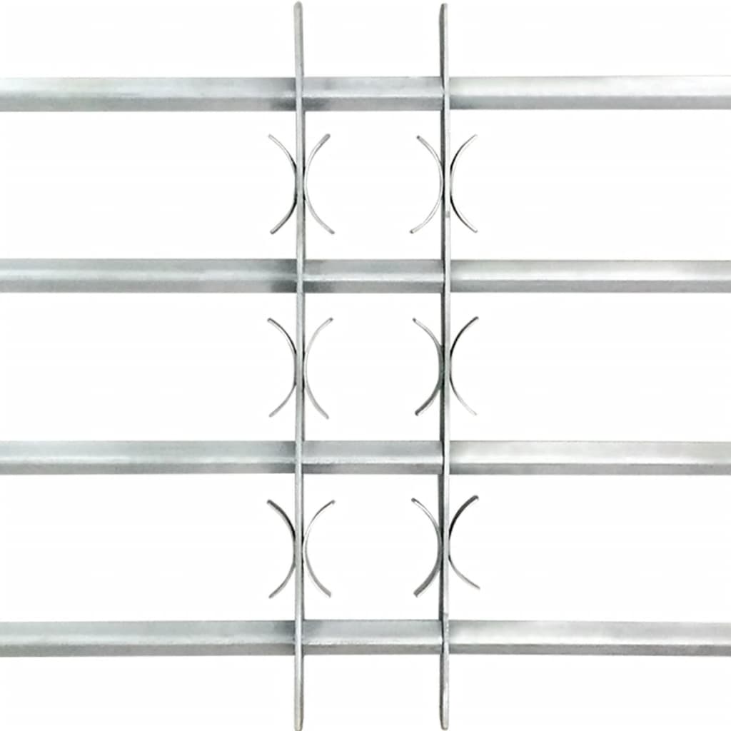 Fenstergitter Verstellbar mit 4 Querstäben 500-650 mm
