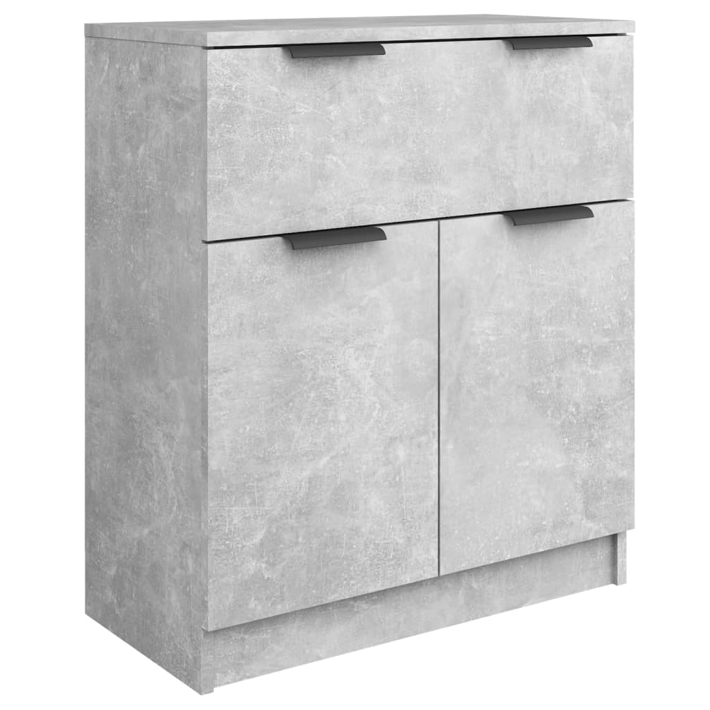 3-tlg. Sideboards Betongrau Holzwerkstoff