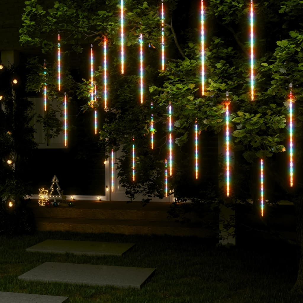 Meteorlichter 20 Stk. 50 cm Mehrfarbig 720 LEDs Indoor Outdoor