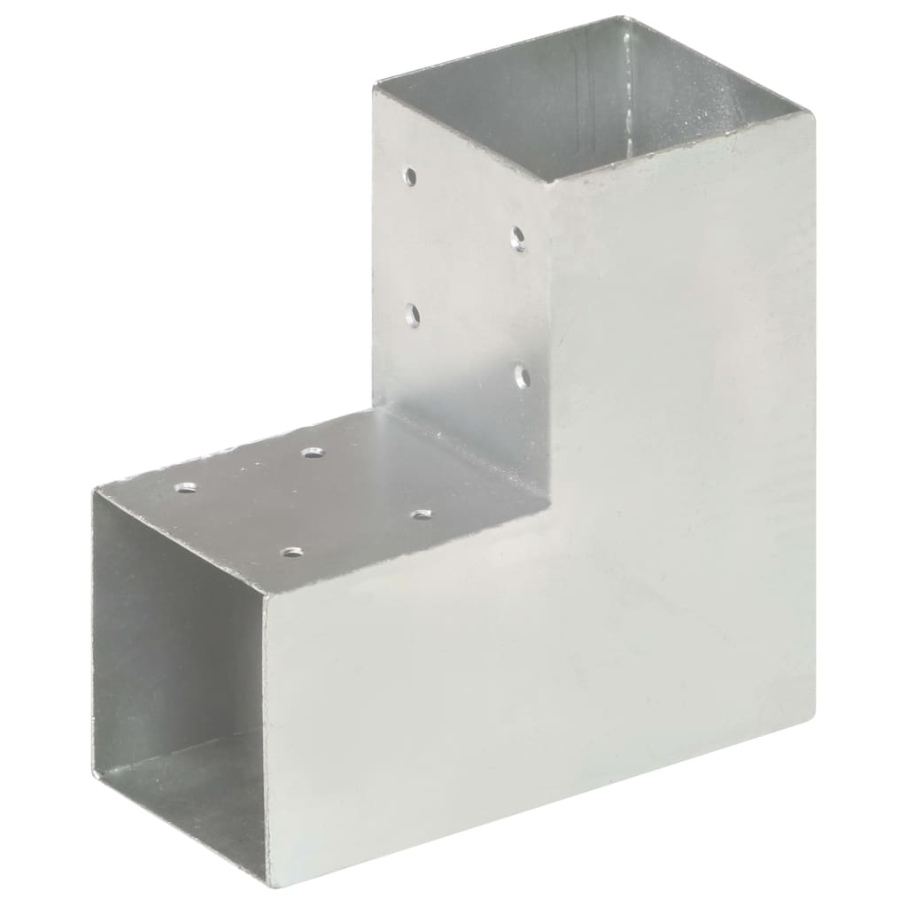 Post Connector L Shape Galvanised Metal 91x91 mm