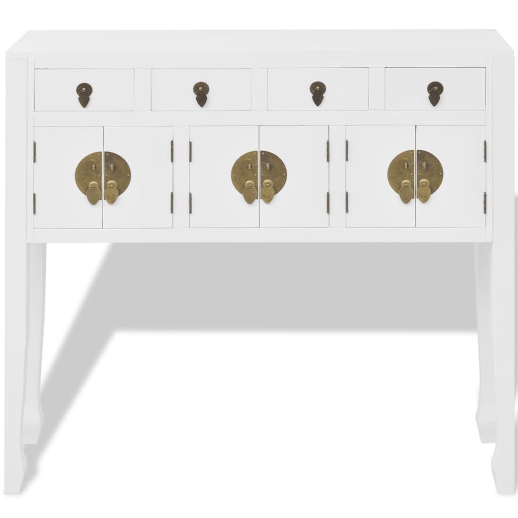   Sideboard Chinesischer Stil Massivholz Weiss