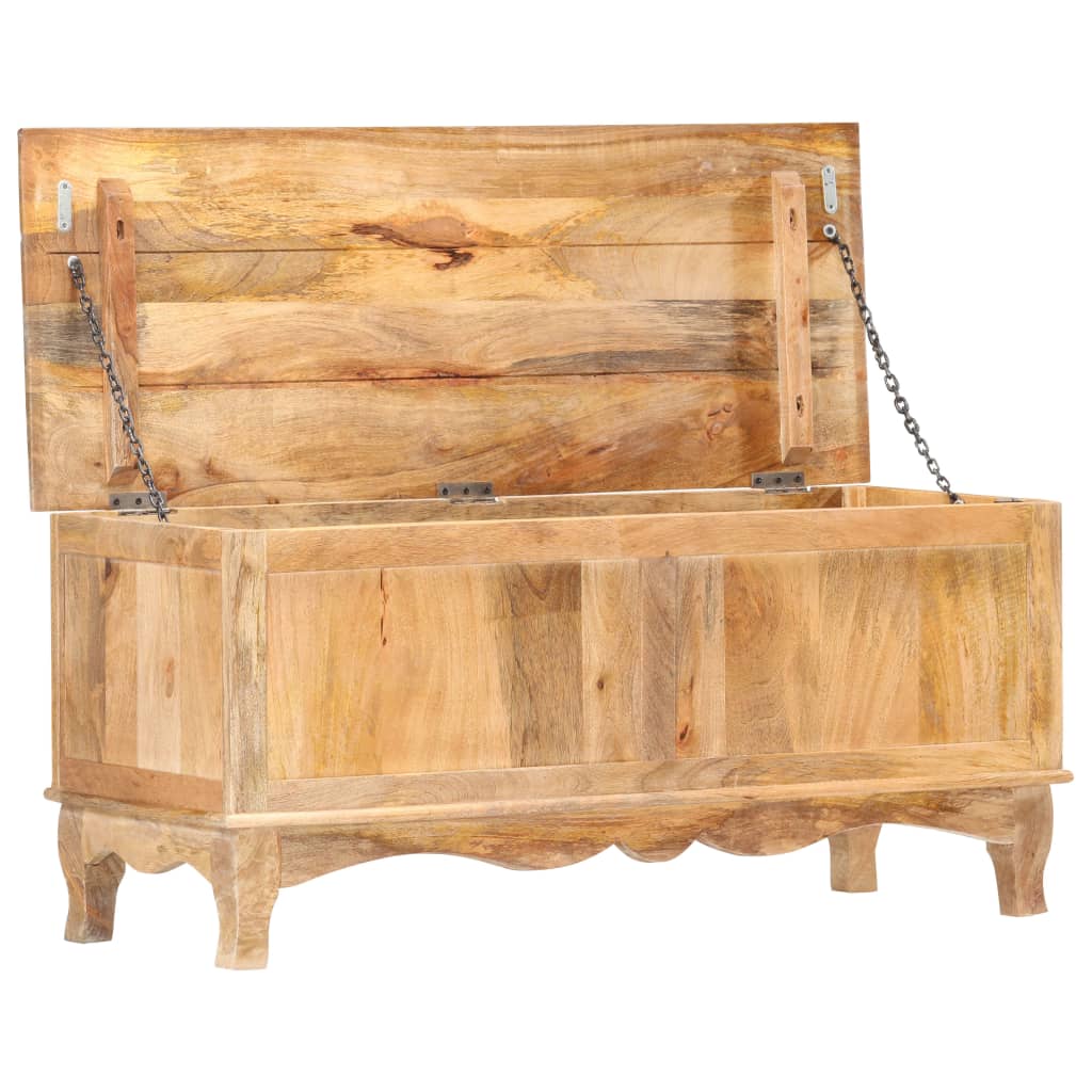 Storage Box 100x38x45 cm Solid Mango Wood