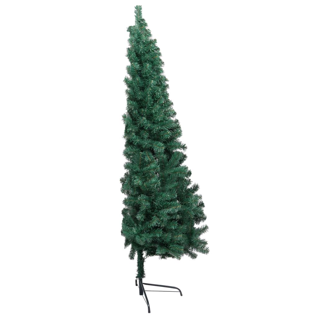 Artificial Half Pre-lit Christmas Tree with Ball Set Green 120 cm