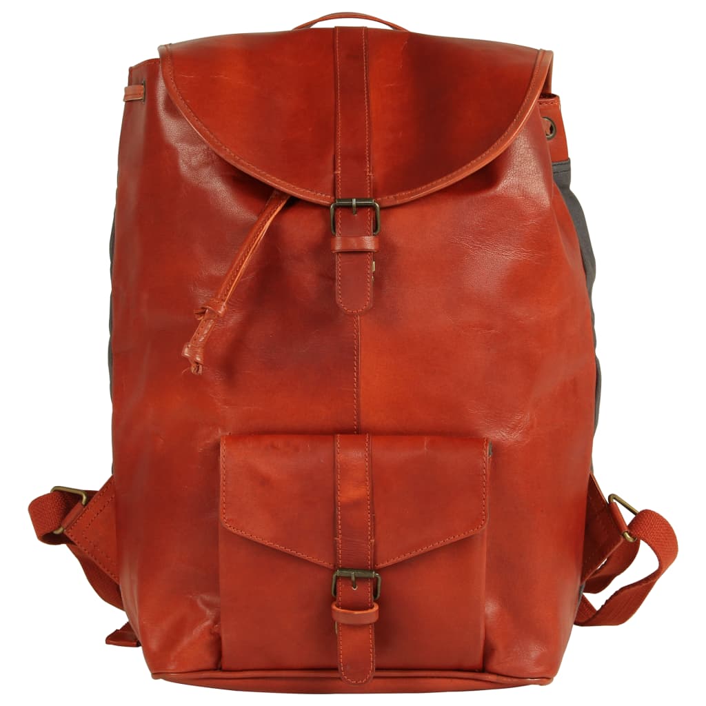 Backpack Real Leather Tan