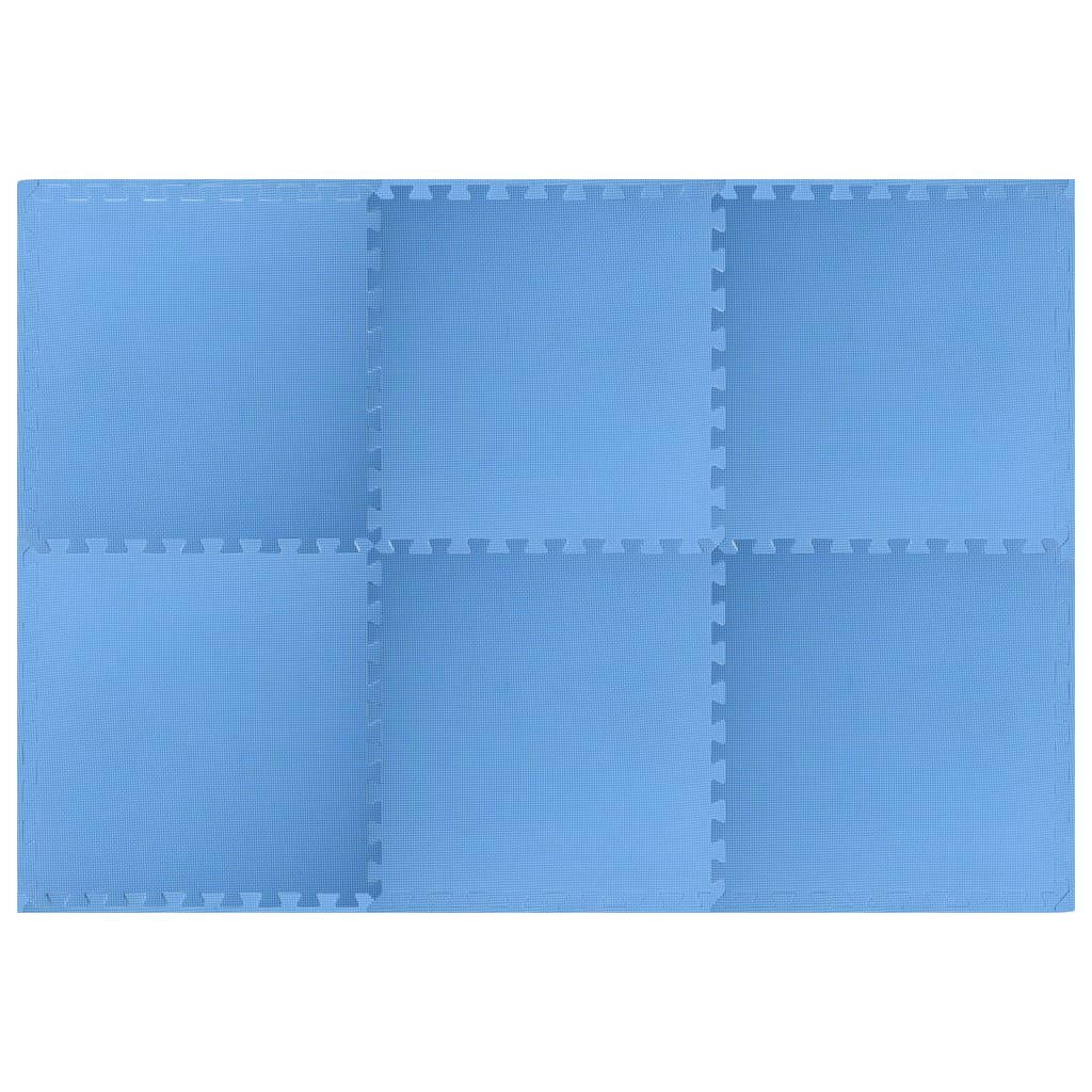 Bodenmatten 6 Stk. 2,16 m² EVA-Schaum Blau 