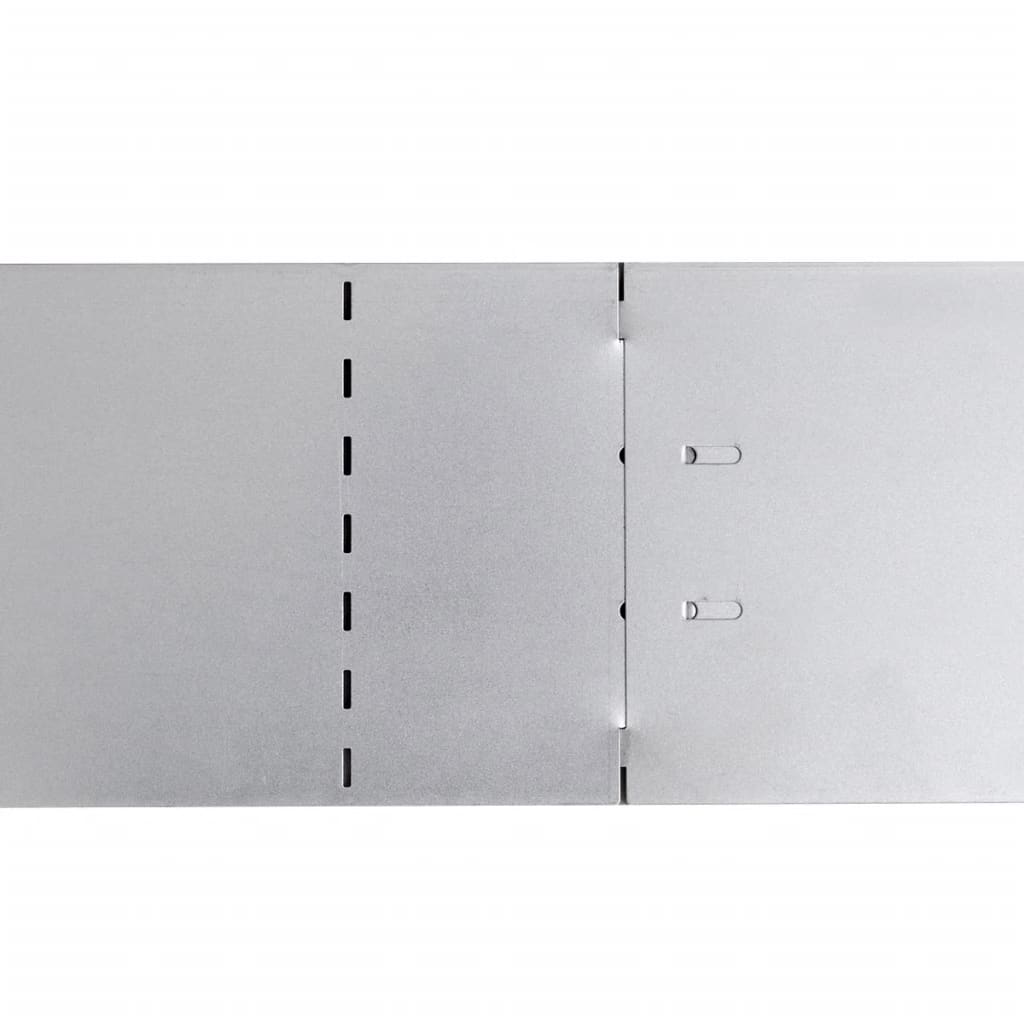 Flexible Rasenkante 10-er Set Verzinkter Stahl 100x14 cm