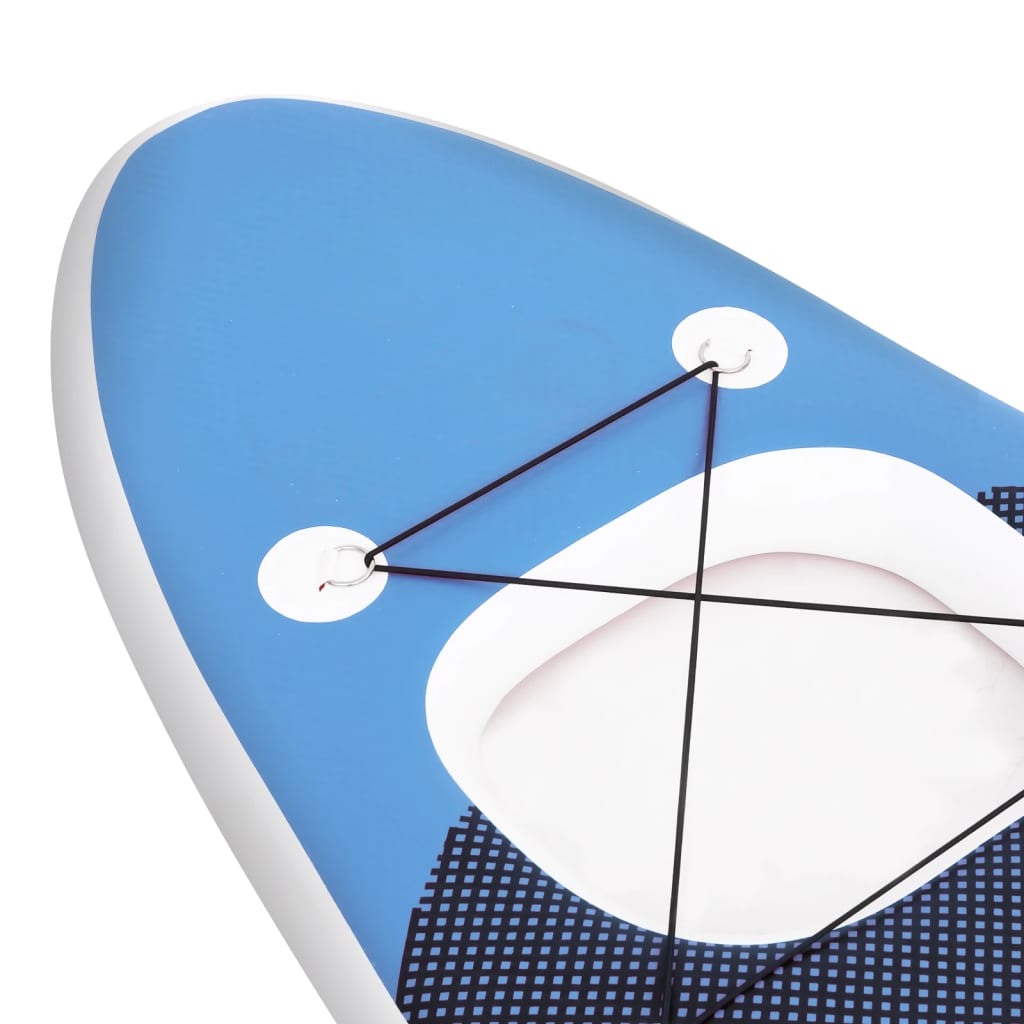 Inflatable Stand Up Paddle Board Set Sea Blue 300x76x10 cm