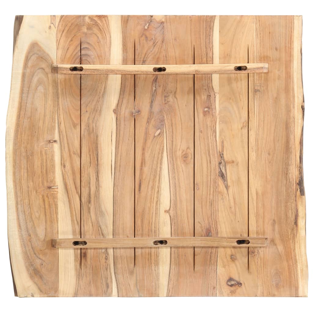 Dessus de table Bois d'acacia massif 58x(50-60)x3,8 cm