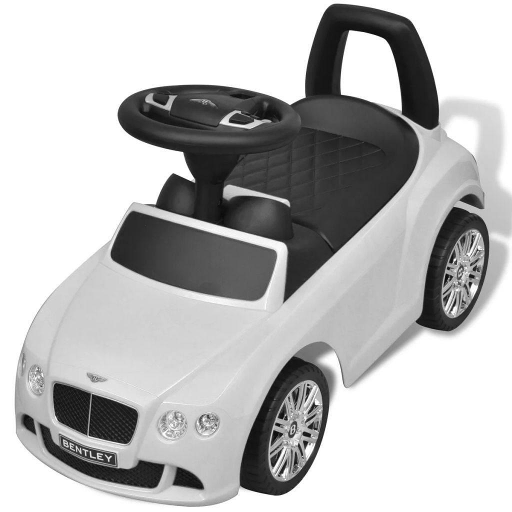 Bentley Foot-Powered Kids Car White