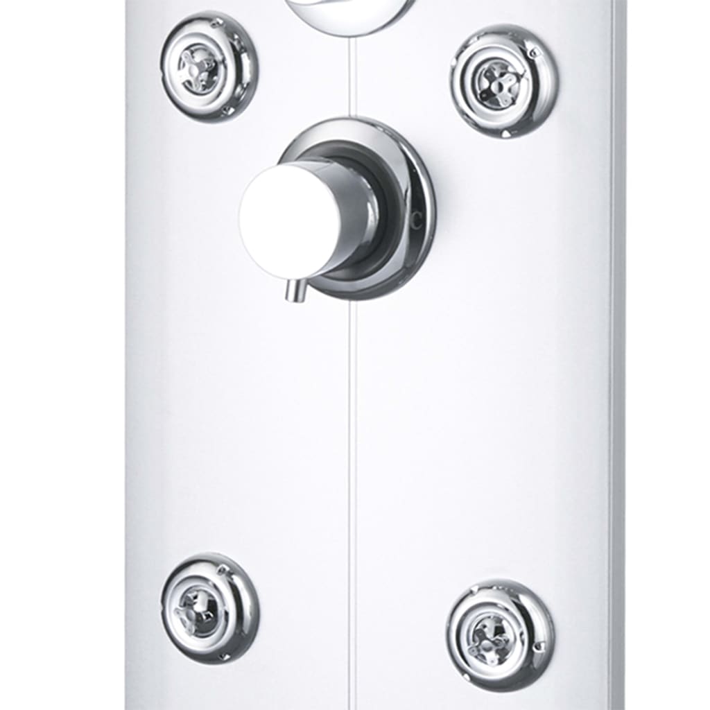 Shower Panel Unit 25x43x120 cm Silver