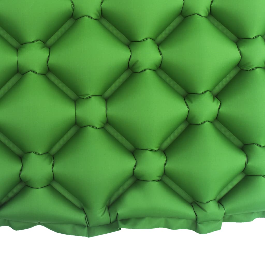 Aufblasbare Isomatte mit Kissen 58x190 cm Grün