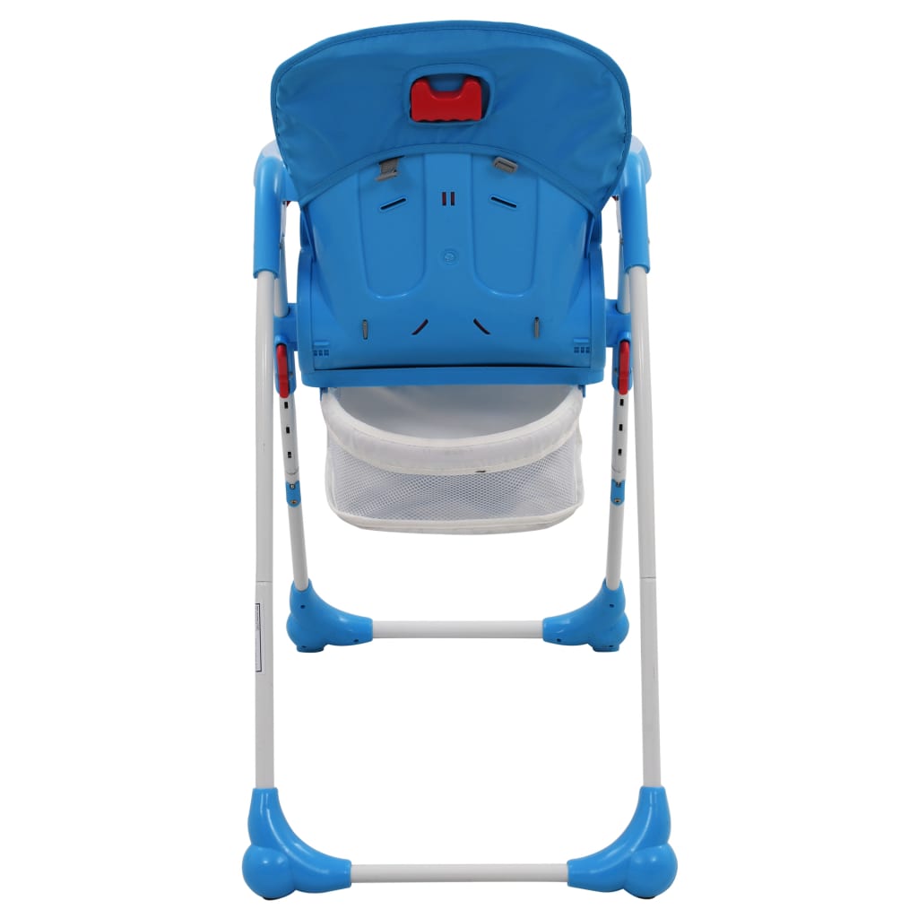 Chaise haute pour bébé Bleu et gris 