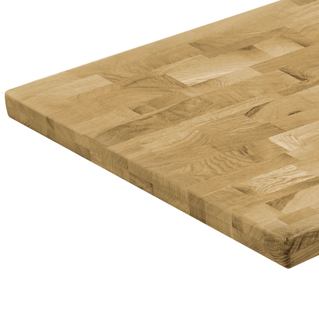 Tischplatte Eichenholz Massiv Rechteckig 44 mm 120 x 60 cm