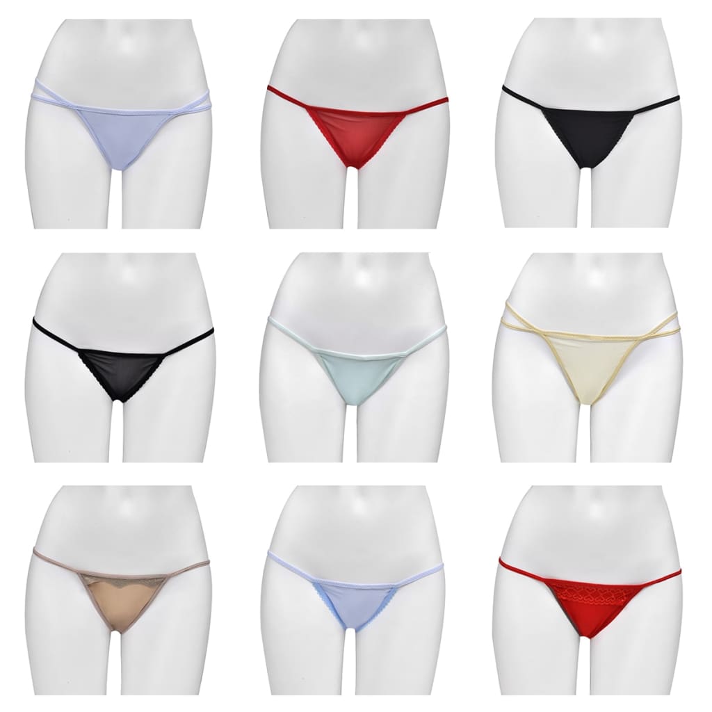 25 Pairs of Women‘s G-string Underwear Mixed Colour & Style Size 38