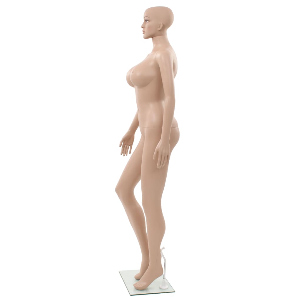 Mannequin femme sexy avec base en verre Beige 180 cm 