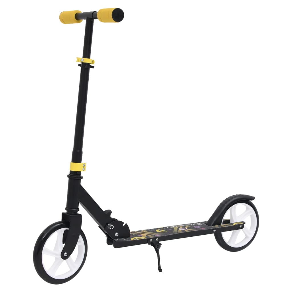 2-Rad-Kinderroller mit Verstellbarem Lenker Gelb