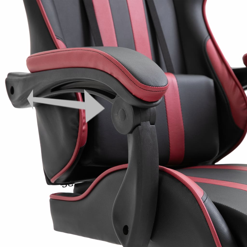 Gaming Chair Wine Red Faux Leather