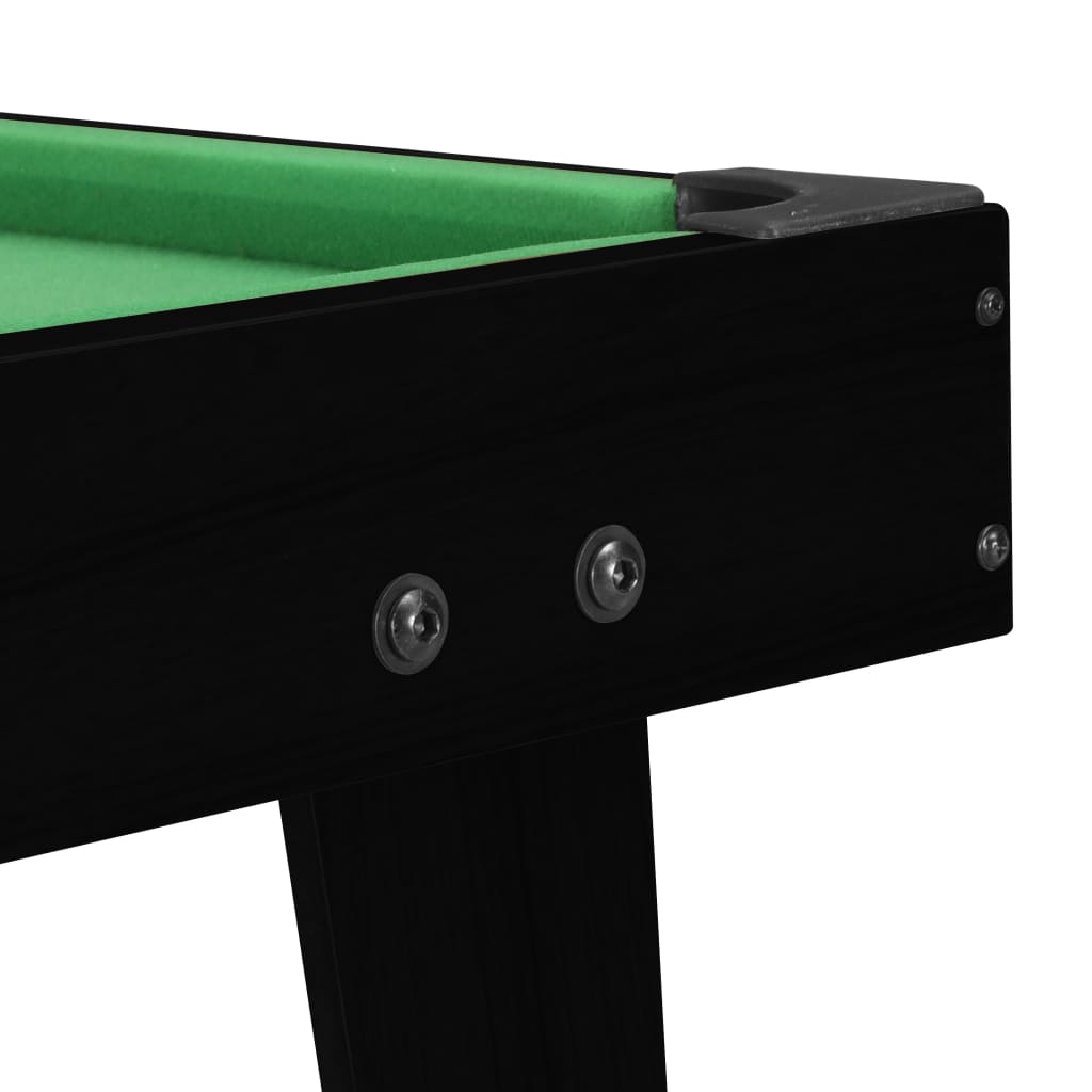 3-Fuss Mini-Billardtisch 92x52x19 cm Schwarz und Grün